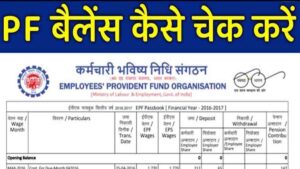 PF Balance Check: पीएफ बैलेंस चेक कैसे करें? इन स्‍टेप्‍स से मिलेगी आपको सही जानकारी