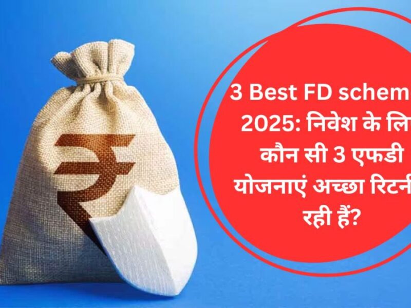 3 Best FD schemes 2025: निवेश के लिए कौन सी 3 एफडी योजनाएं अच्‍छा रिटर्न दे रही हैं?