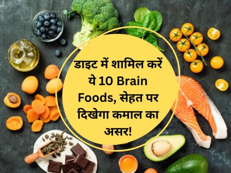 डाइट में शामिल करें ये 10 Brain Foods, सेहत पर दिखेगा कमाल का असर!