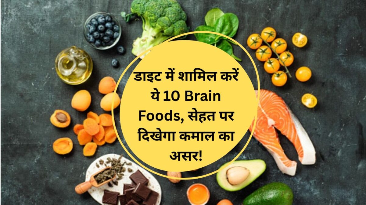 डाइट में शामिल करें ये 10 Brain Foods, सेहत पर दिखेगा कमाल का असर!
