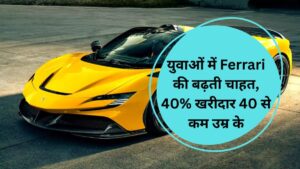 युवाओं में Ferrari की बढ़ती चाहत, 40% खरीदार 40 से कम उम्र के