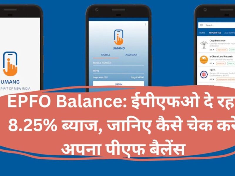 EPFO Balance: ईपीएफओ दे रहा 8.25% ब्याज, जानिए कैसे चेक करें अपना पीएफ बैलेंस